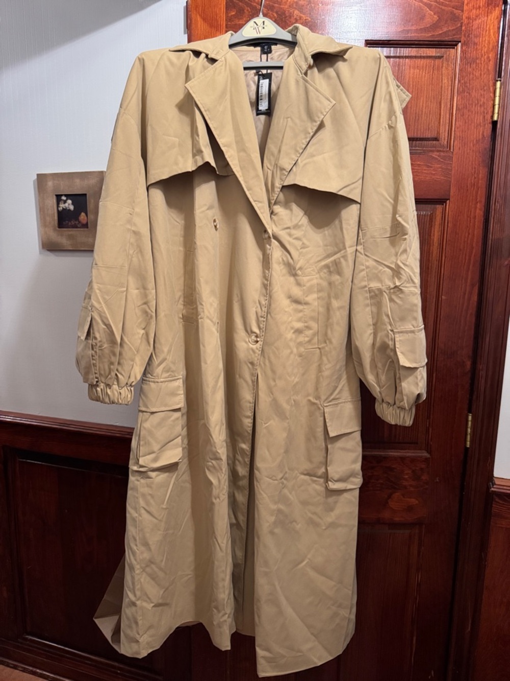 Woman’s Beige Trench Coat Jacket